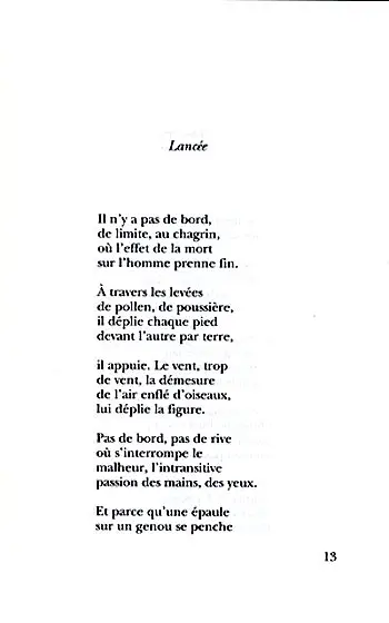 Poème Mélopée Pollen Chrisment Jean-Noël